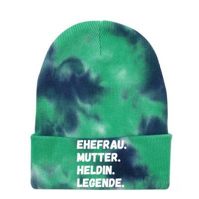 Ehefrau Mutter Heldin Legende Tie Dye 12in Knit Beanie