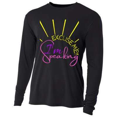 Excuse Me IM Speaking Funny Kamala Harris Cooling Performance Long Sleeve Crew