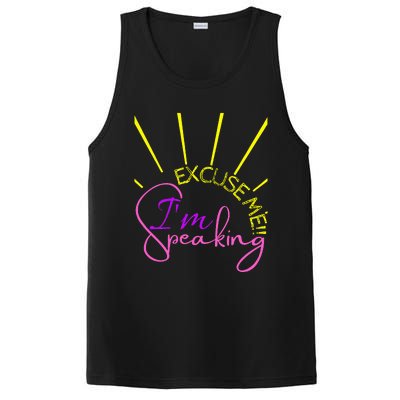 Excuse Me IM Speaking Funny Kamala Harris PosiCharge Competitor Tank