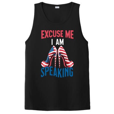 Excuse Me IM Speaking Kamala Harris Funny I Am Speak Gift PosiCharge Competitor Tank