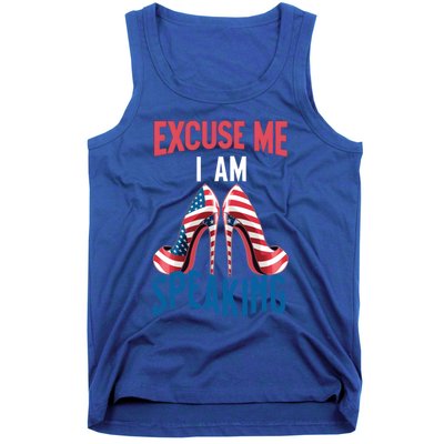 Excuse Me IM Speaking Kamala Harris Funny I Am Speak Gift Tank Top