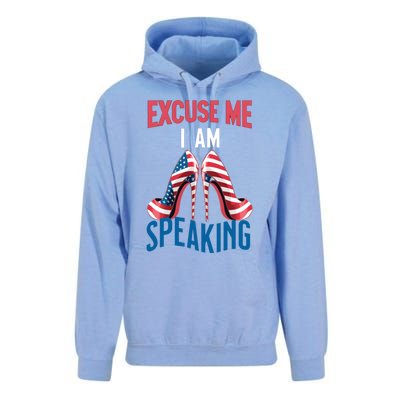 Excuse Me IM Speaking Kamala Harris Funny I Am Speak Gift Unisex Surf Hoodie