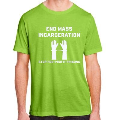 End Mass Incarceration Stop For Profit Prisons Adult ChromaSoft Performance T-Shirt