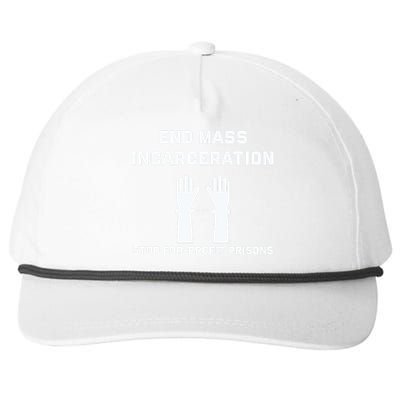 End Mass Incarceration Stop For Profit Prisons Snapback Five-Panel Rope Hat