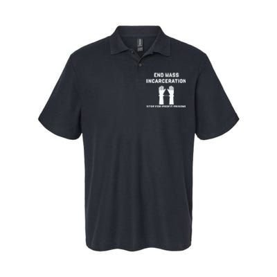 End Mass Incarceration Stop For Profit Prisons Softstyle Adult Sport Polo