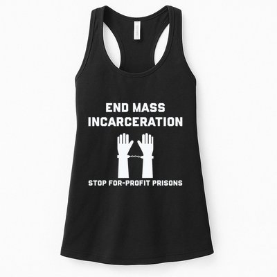 End Mass Incarceration Stop For Profit Prisons Womens Tank Top