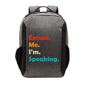 Excuse Me Im Speaking Women 70s Retro Christmas Gift Vector Backpack