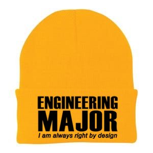 Engineering Major I Am Always Right By Design Funny Gift Knit Cap Winter Beanie