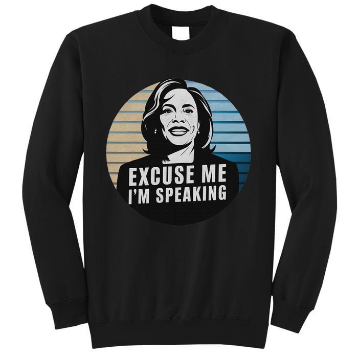 Excuse Me IM Speaking Kamala Vintage Funny Sweatshirt