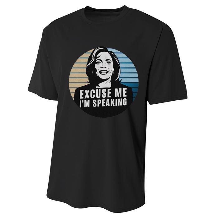 Excuse Me IM Speaking Kamala Vintage Funny Performance Sprint T-Shirt