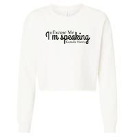 Excuse Me IM Speaking Kamala Harris Cropped Pullover Crew