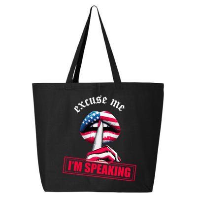 Excuse Me I'm Speaking Funny Kamala Harris  25L Jumbo Tote