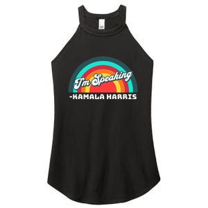 Excuse Me IM Speaking Kamala Harris Tim Walz Waltz 2024 Women's Perfect Tri Rocker Tank