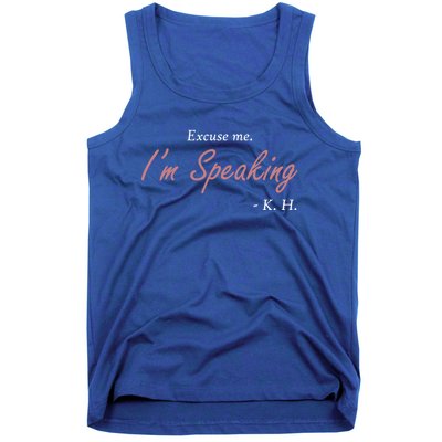 Excuse Me IM Speaking Kamala Harris I Am Speaking Vp Debate Gift Tank Top