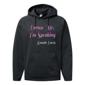 Excuse Me IM Speaking IM Speaking Performance Fleece Hoodie