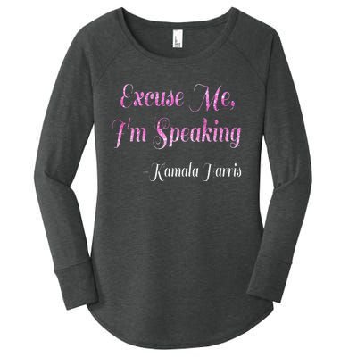 Excuse Me IM Speaking IM Speaking Women's Perfect Tri Tunic Long Sleeve Shirt