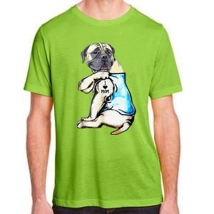 English Mastiff I Love Mom Funny English Mastiff Tattooed Adult ChromaSoft Performance T-Shirt