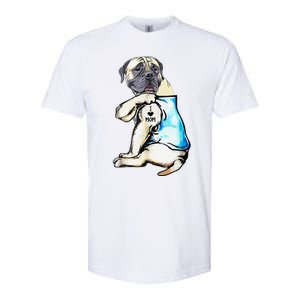 English Mastiff I Love Mom Funny English Mastiff Tattooed Softstyle CVC T-Shirt