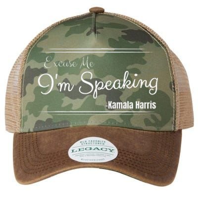 Excuse Me IM Speaking Funny Kamala Harris Joe Biden Trump Legacy Tie Dye Trucker Hat