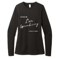 Excuse Me Im Speaking Kamala Harris Womens CVC Long Sleeve Shirt