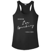 Excuse Me Im Speaking Kamala Harris Ladies PosiCharge Competitor Racerback Tank