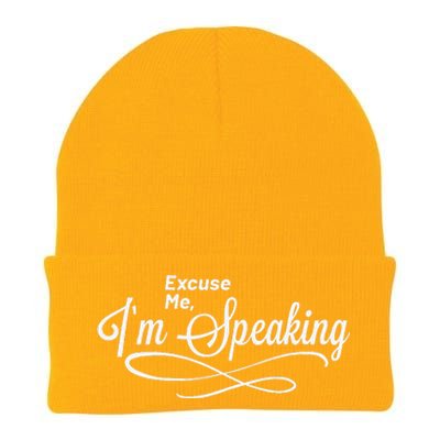 Excuse Me I’M Speaking Kamala Harris 2024 President America Knit Cap Winter Beanie