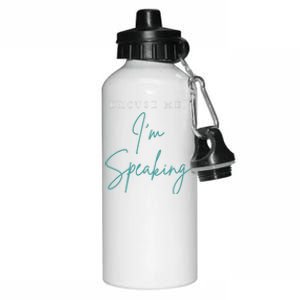 Excuse Me IM Speaking Funny Kamala Harris Joe Biden Trump Aluminum Water Bottle