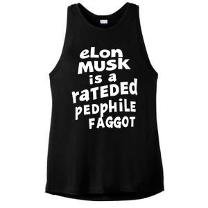 Elon Musk Is A Rateded Pedphile Faggot Ladies PosiCharge Tri-Blend Wicking Tank