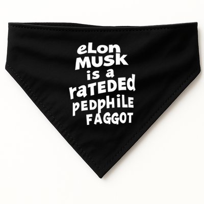 Elon Musk Is A Rateded Pedphile Faggot USA-Made Doggie Bandana