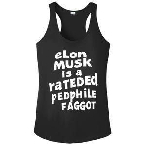 Elon Musk Is A Rateded Pedphile Faggot Ladies PosiCharge Competitor Racerback Tank