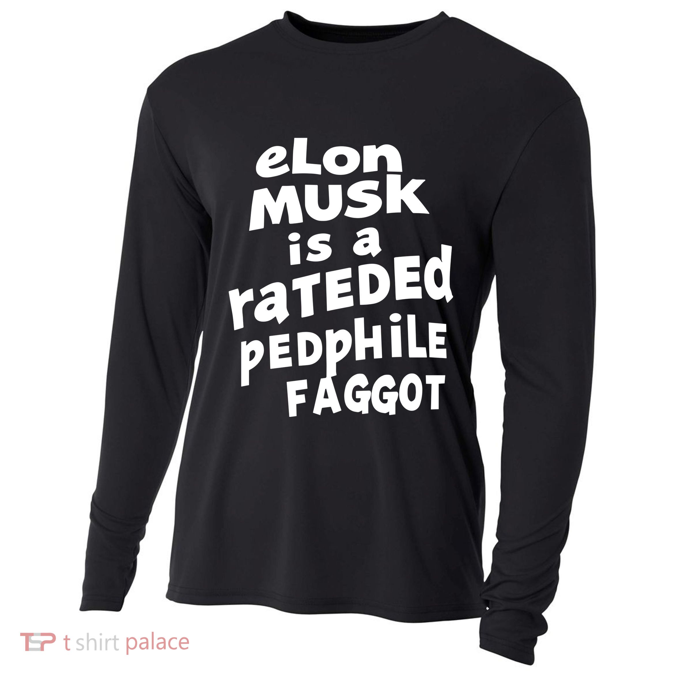 Elon Musk Is A Rateded Pedphile Faggot Cooling Performance Long Sleeve Crew