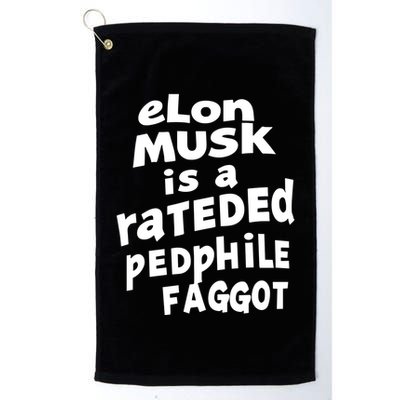 Elon Musk Is A Rateded Pedphile Faggot Golf Towel
