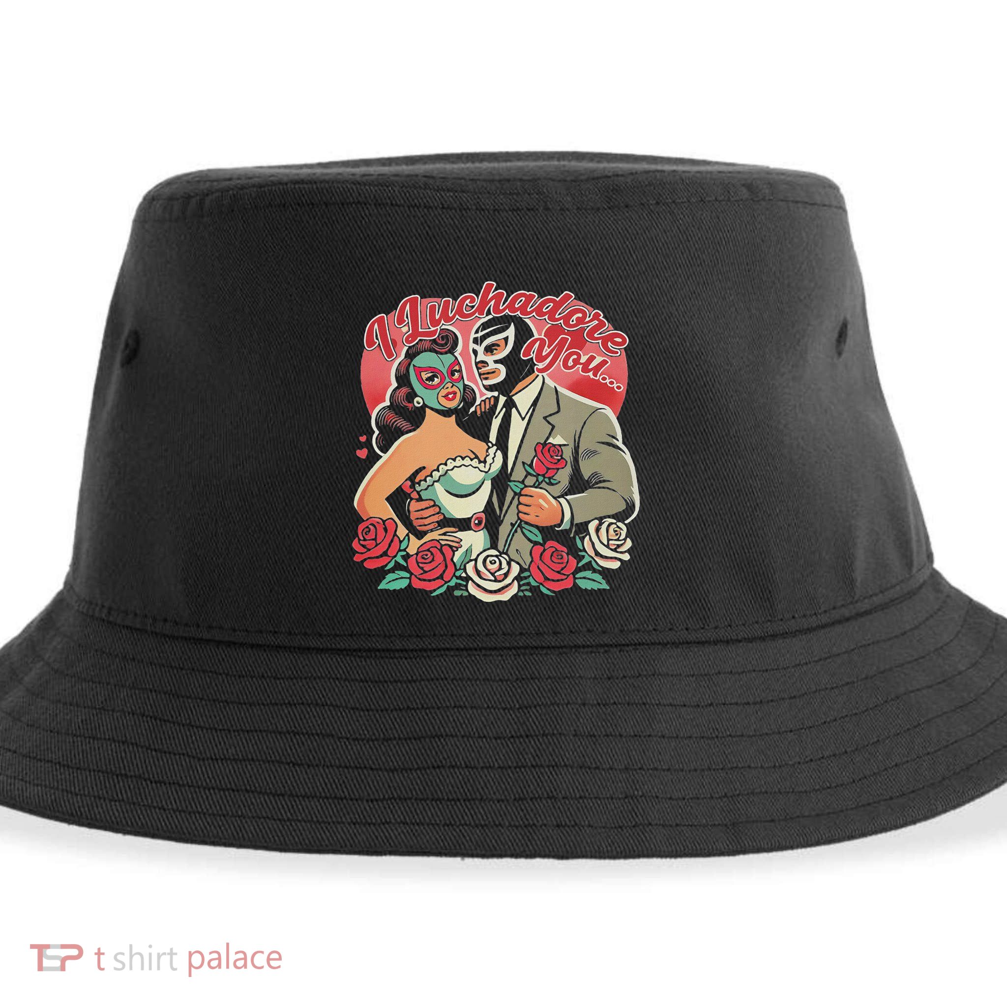 El Mexican I Luchadore You Sustainable Bucket Hat
