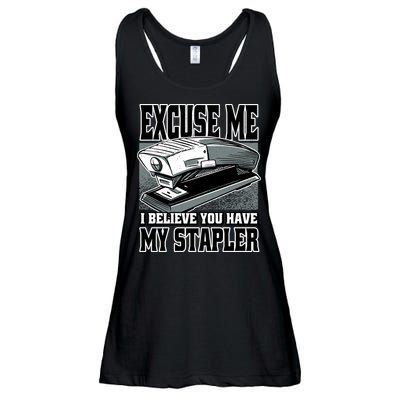 Excuse Me I Believe You Have My Stapler Ladies Essential Flowy Tank