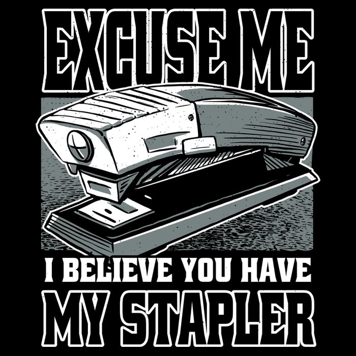 Excuse Me I Believe You Have My Stapler Cropped Pullover Crew