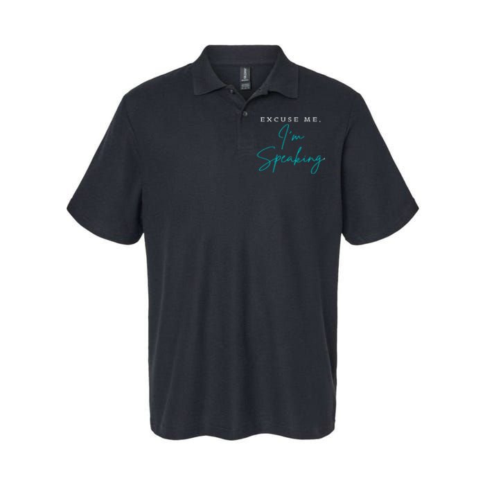 Excuse Me IM Speaking Quote Softstyle Adult Sport Polo