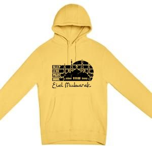 Eid Mubarak Islamic Holidays Celebration Gift Premium Pullover Hoodie