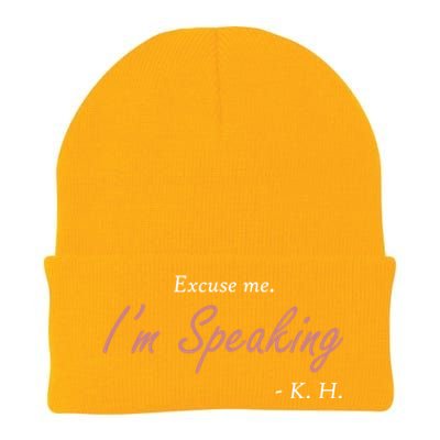 Excuse Me IM Speaking Kamala Harris I Am Speaking Vp Debate Gift Knit Cap Winter Beanie