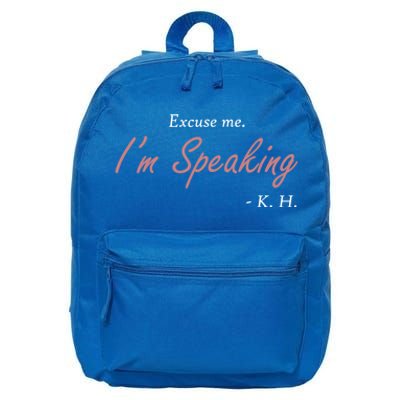 Excuse Me IM Speaking Kamala Harris I Am Speaking Vp Debate Gift 16 in Basic Backpack