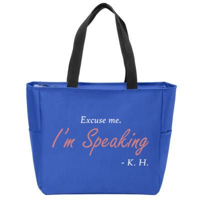 Excuse Me IM Speaking Kamala Harris I Am Speaking Vp Debate Gift Zip Tote Bag