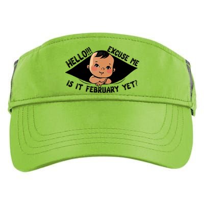 Excuse Me Is It February Yet Pregnancy Pregnant Mom To Be Adult Drive Performance Visor