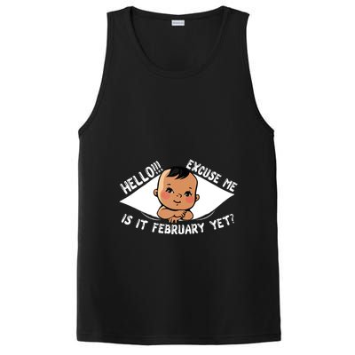 Excuse Me Is It February Yet Pregnancy Pregnant Mom To Be PosiCharge Competitor Tank