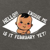 Excuse Me Is It February Yet Pregnancy Pregnant Mom To Be Cotton Canvas Backpack