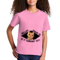 Excuse Me Is It February Yet Pregnancy Pregnant Mom To Be Kids T-Shirt