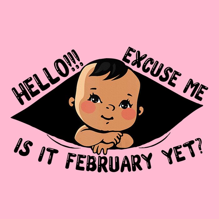 Excuse Me Is It February Yet Pregnancy Pregnant Mom To Be Kids T-Shirt