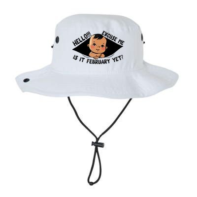 Excuse Me Is It February Yet Pregnancy Pregnant Mom To Be Legacy Cool Fit Booney Bucket Hat