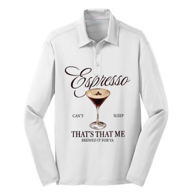 Espresso Martini Jesus Was A Carpenter Silk Touch Performance Long Sleeve Polo