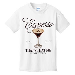 Espresso Martini Jesus Was A Carpenter Kids T-Shirt