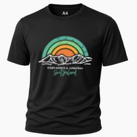 Eiger MöNch Jungfrau Eiger Monk Virgin Mountain Switzerland Cooling Performance Crew T-Shirt