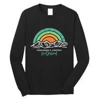 Eiger MöNch Jungfrau Eiger Monk Virgin Mountain Switzerland Long Sleeve Shirt